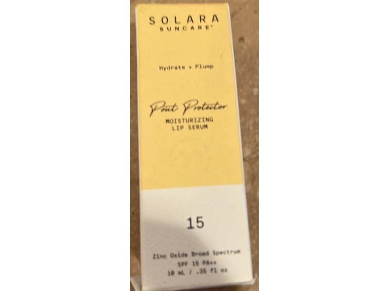 Solara Suncare Moisturizing Lip Serum, SPF 15 PA++, 0.35 fl oz/10 mL