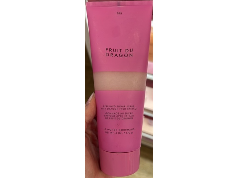 Le Monde Gourmand Fruit Du Dragon Perfumed Sugar Scrub, Dragon Fruit Extract, 6 fl oz/177 mL