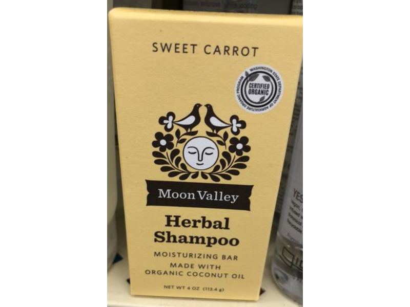 Moon Valley Organics Herbal Shampoo Bars, Sweet Carrot, 4 oz