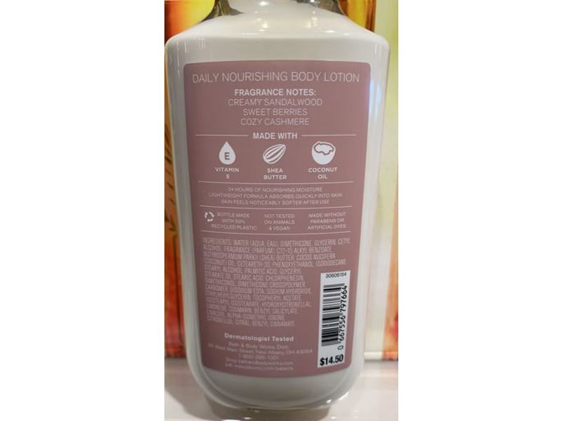 Bath & Body Works Daily Nourishing Body Lotion, Sunrise Woods, 8 fl oz/236 mL
