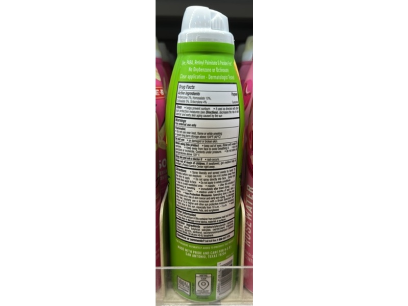 H-E-B Broad Spectrum Sunscreen Spray, SPF 50, Pineapple, 5.5 oz/156 g