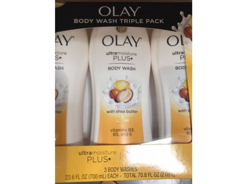 Olay Ultra Moisture Shea Butter Body Wash, 22 fl oz (3 Pack)