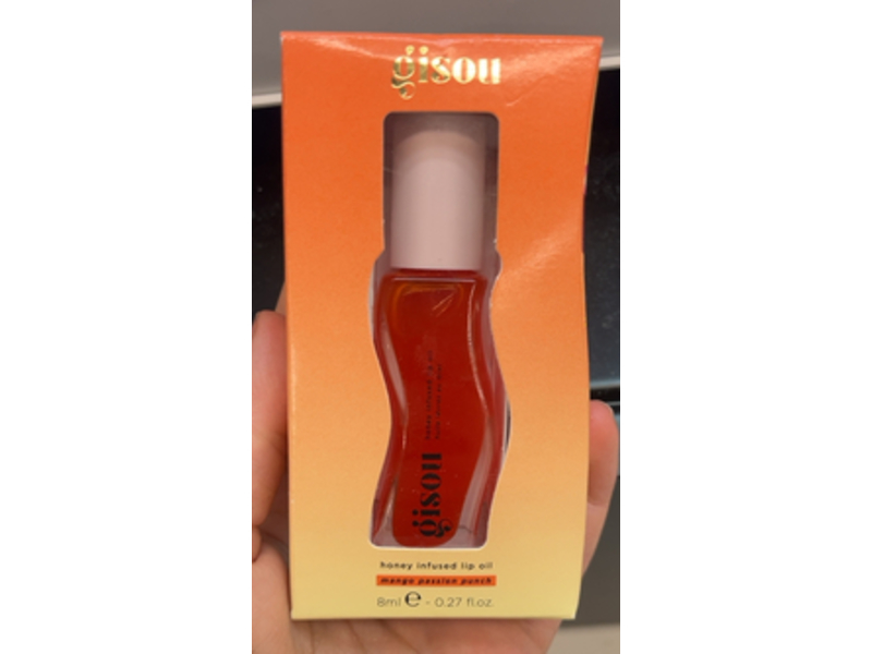 Gisou Honey Infused Lip Oil, Mango Passion Punch, 0.27 fl oz/8 mL