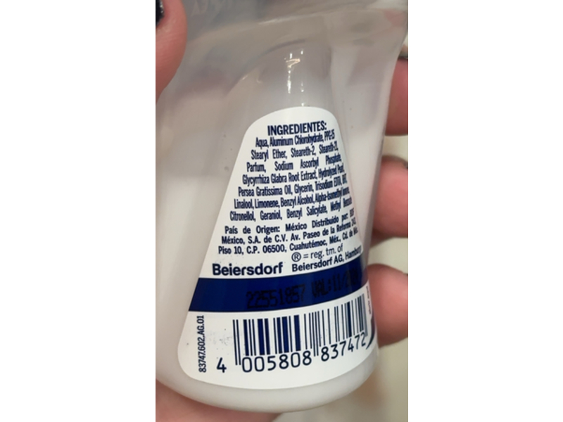 Nivea Roll-On Antitransparent, Aclarado Natural Classic Touch, 50 mL, Pack Of 3