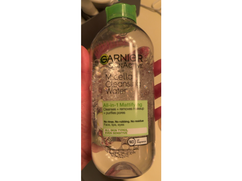 Garnier All - In - 1 Mattifying Micellar Cleansing Water, 13.5 fl oz/400 mL