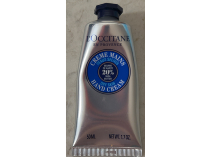 L'Occitane En Provence Hand Cream, Shea Butter, Dry Skin, 1.7 oz/50 mL