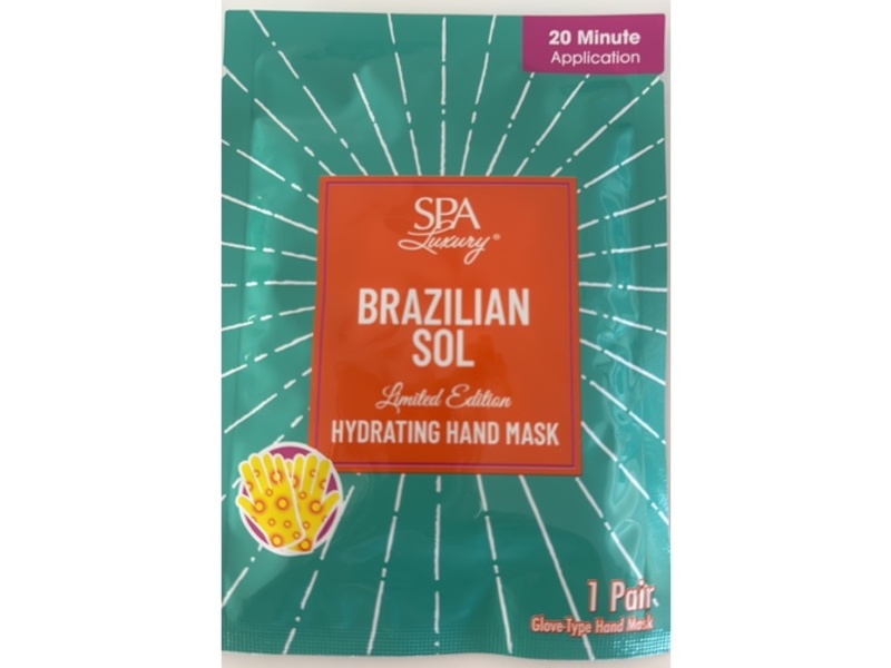 SPA Luxury Brazilian Sol Hydrating Hand Mask, 1 Pair