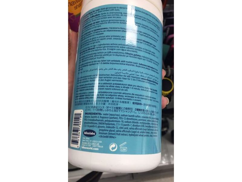 Bliss Labs Supershine Shampoo, Lemon + Sage, 32 fl oz/946 mL