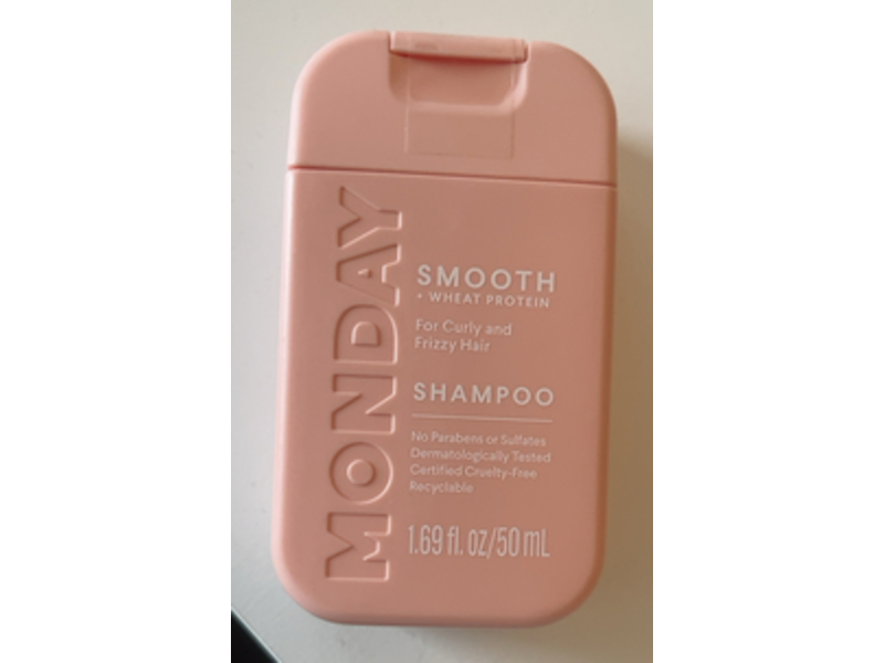 Monday Smooth + Wheat Protein Shampoo, 1.69 fl oz/50 mL