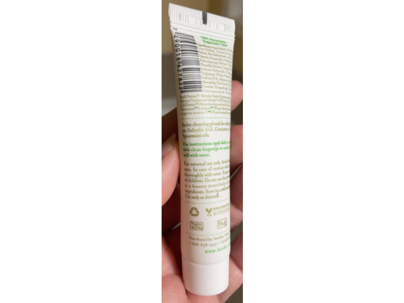 Lavido Thera Intensive Clarifying Gel Wash, Spearmint + Cinnamon & Salicylic Acid, 0.5 fl oz/15 mL