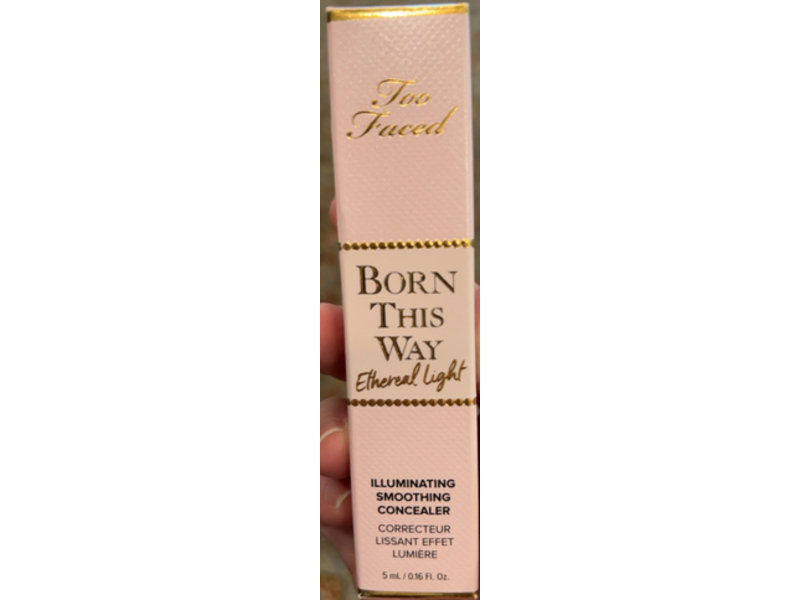 Too Faced Born This Way Illuminating Smoothing Concealer, Ethereal Light, Milkshake, 0.16 fl oz/5 mL