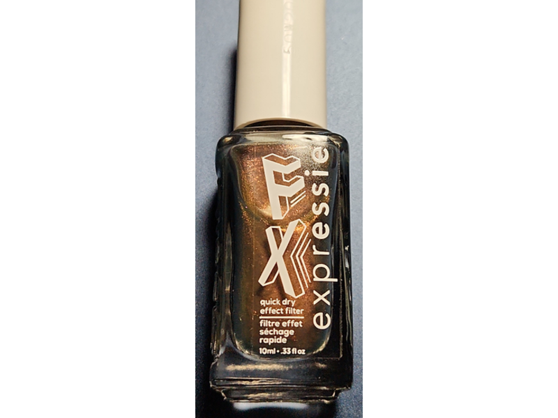 Essie Expressie Nail Polish Top Coat, Copper Chrome Glitter, 0.33 fl oz/10 mL