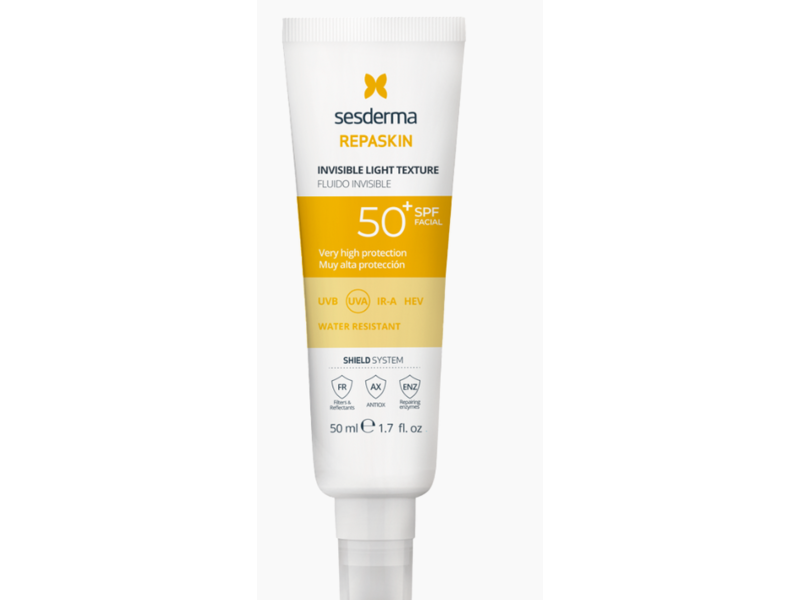 Sesderma Repaskin Invisible Light Texture, SPF 50+, 1.7 fl oz/50 mL