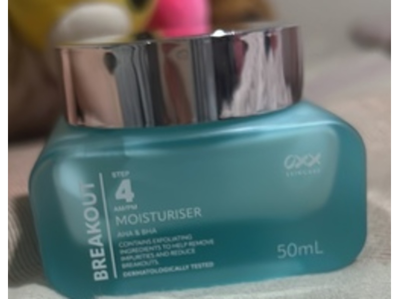 Oxx Skincare Breakout Aha & Bha Moisturizer, Step 4, 50 mL
