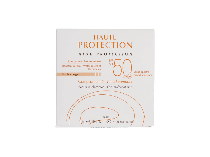 Avene Haute Protection Tinted Compact, Beige, SPF 50, Fragrance Free, 0.3 oz/10 g