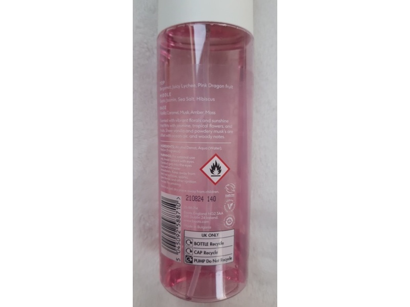 Boots Hair & Body Mist, Pink Dragon Fruit, 200 mL