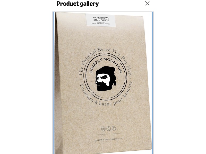 Grizzly Mountain The Original Beard Dye Kit, Dark Brown