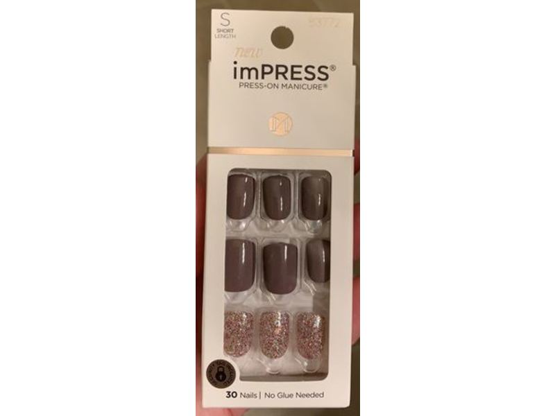 Kiss Impress Press-On-Manicure Kit, Short, 30 Count