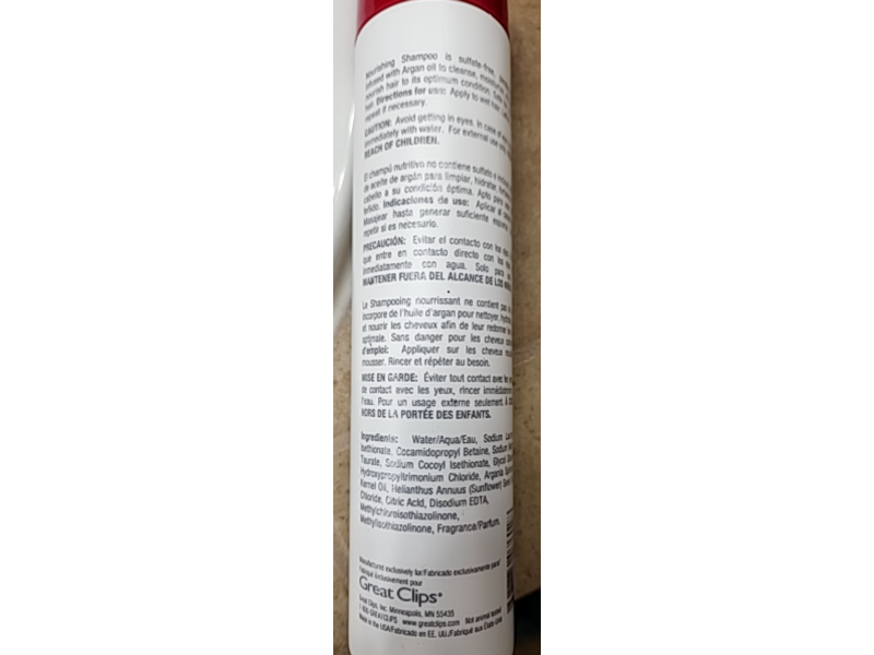 Great Clips Solutions Nourishing Shampoo, 10.14 fl oz/300 mL