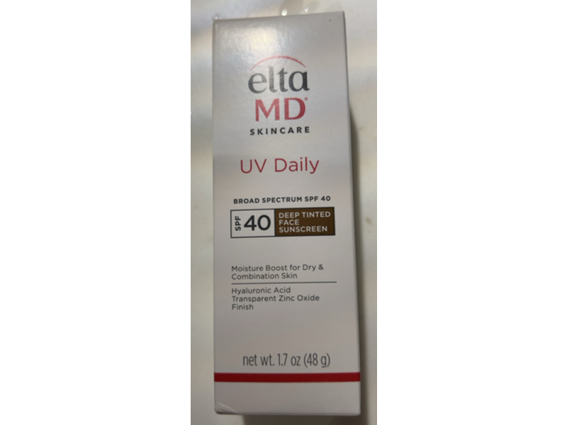 EltaMD UV Daily Face Sunscreen, SPF 40 Deep Tint, 1.7 oz/48 g