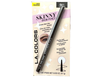 L.A. Colors Skinny Brow Pencil, Dark Brown, 0.035 oz/0.1 g