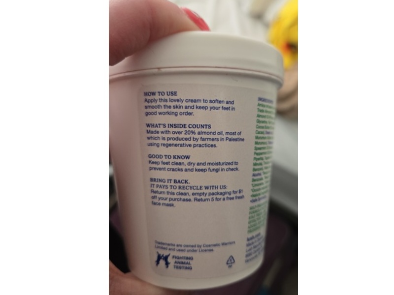 Lush Peppermint Foot Lotion, 7.9 oz/225 g