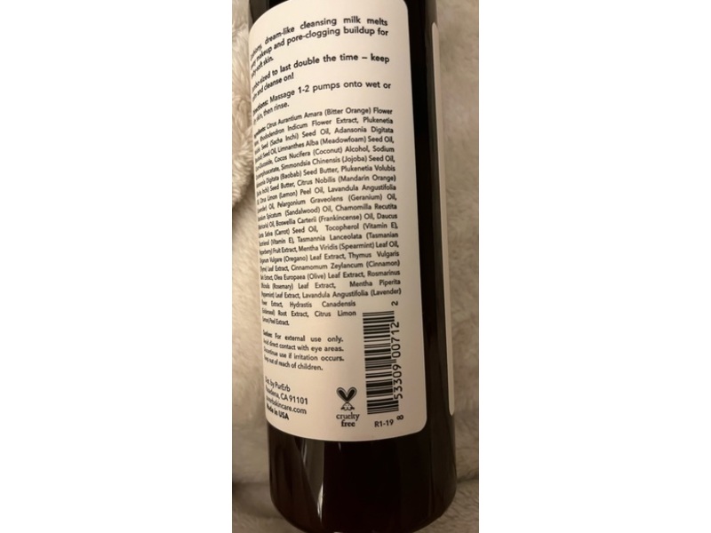 PurErb Gentle Cleansing Milk, 12 oz/350 mL