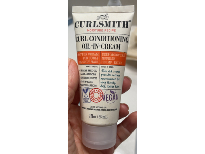 Curlsmith Curl Conditioning Oil-In-Cream, Leave In, Deep Moisture, 2 fl oz/59 mL