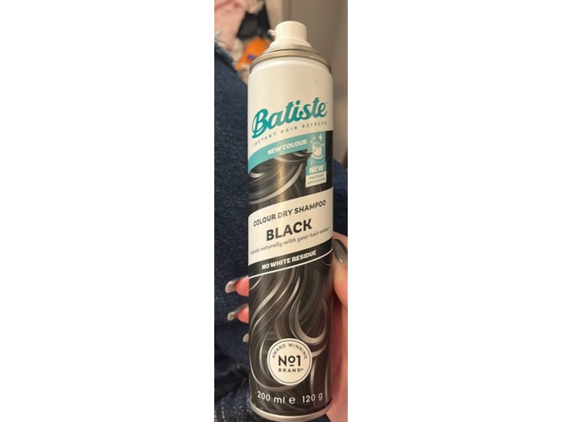 Batiste Colour Dry Shampoo, Black, 200 mL