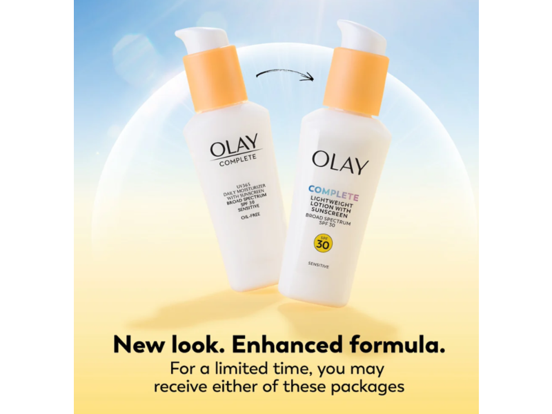 Olay Complete Light-Weight Lotion, SPF 30, Sensitive Skin, 2.5 oz/75 mL