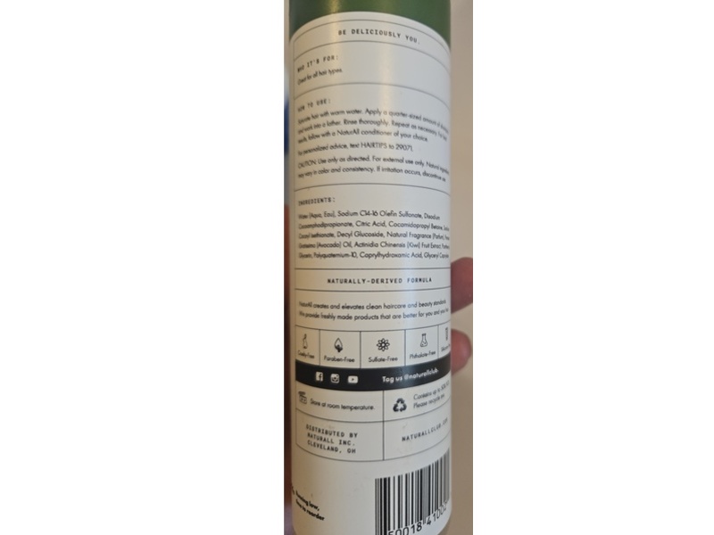 Natur All Hydrating Shampoo, Avocado & Kiwi, 8.45 fl oz/250 mL