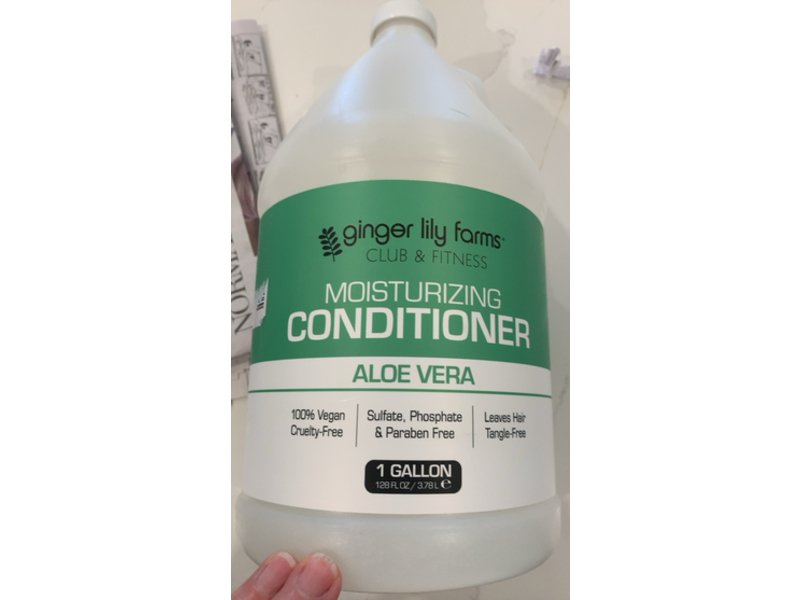 Ginger Lily Farms Botanicals Club & Fitness Moisturizing Conditioner, Aloe Vera, 128 fl oz/3.78 L