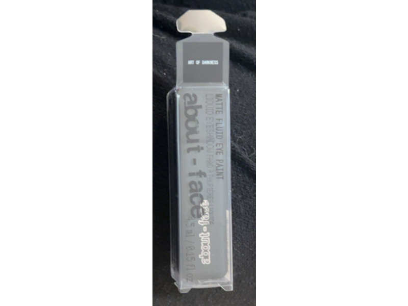 About - Face Matte Fluid Eye Paint, Art Of Darkness, 0.15 fl oz/4.5 mL