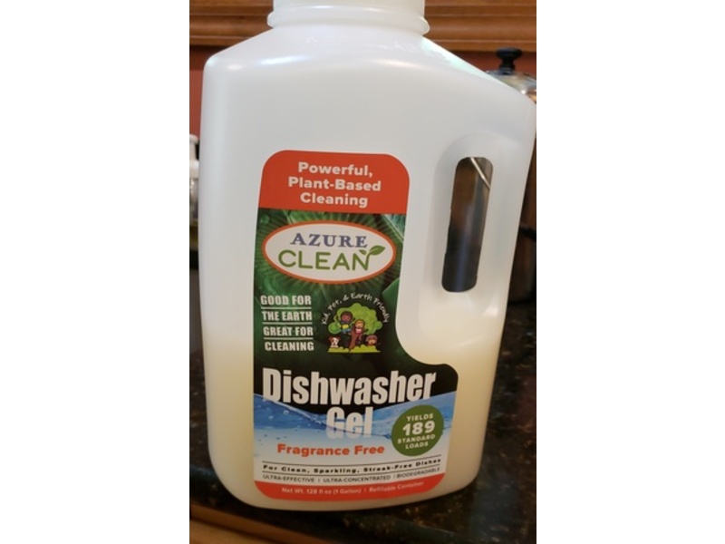 Azure Clean Dishwasher Gel, 189 Loads, 128 fl oz/1 Gallon