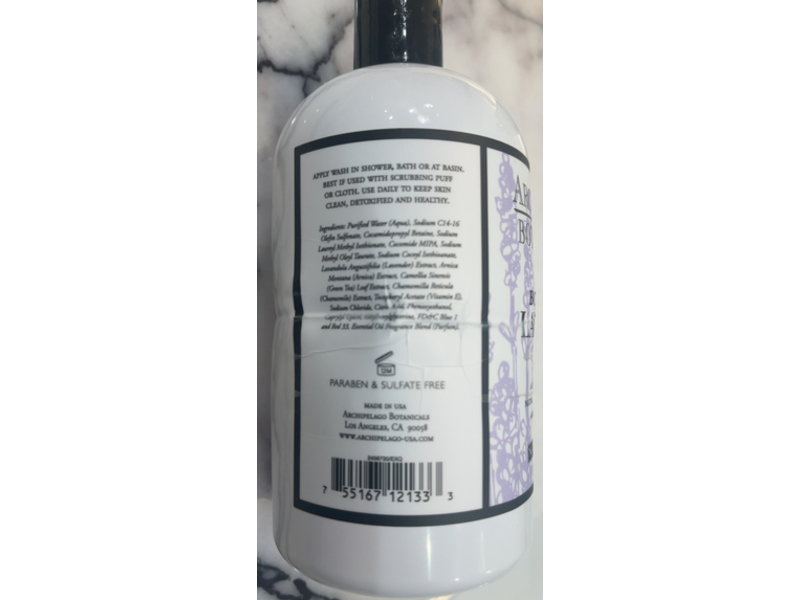Archipelago Botanicals Body Wash, Lavender, 17 fl oz/503 mL