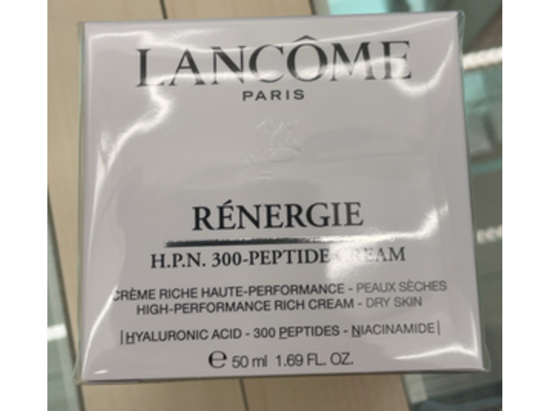 Lancome Renergie Rich Cream, Hyaluronic Acid + 300 Peptides + Niacinamide, 1.69 fl oz/50 mL