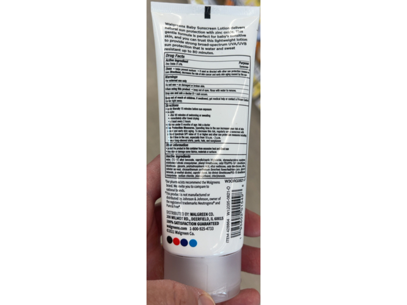 Walgreens Baby Mineral Sunscreen, SPF 50, 3 fl oz/89 mL