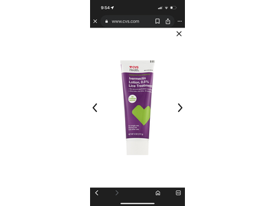 CVS Health Iverecthin Lotion Lice Treatment, 4 oz/117 g