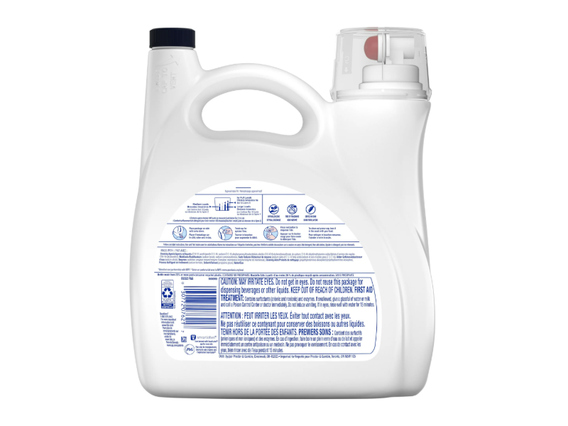 Tide Free & Gentle Liquid Laundry Detergent, Unscented, 100 Loads, 146 fl oz/4.31 L