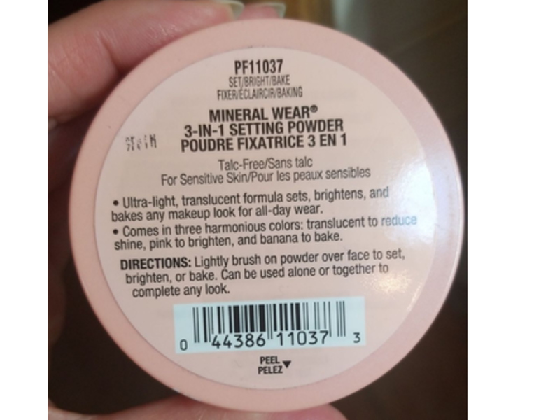 Physicians Formula Mineral Wear 3-In-1 Setting Powder, Set/Bright/Bake, 0.68 oz/19.5 g