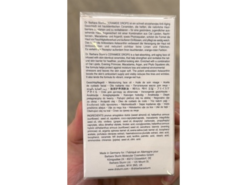 Dr. Barbara Sturm Ceramide Drops Face Oil, 1.01 fl oz/30 mL