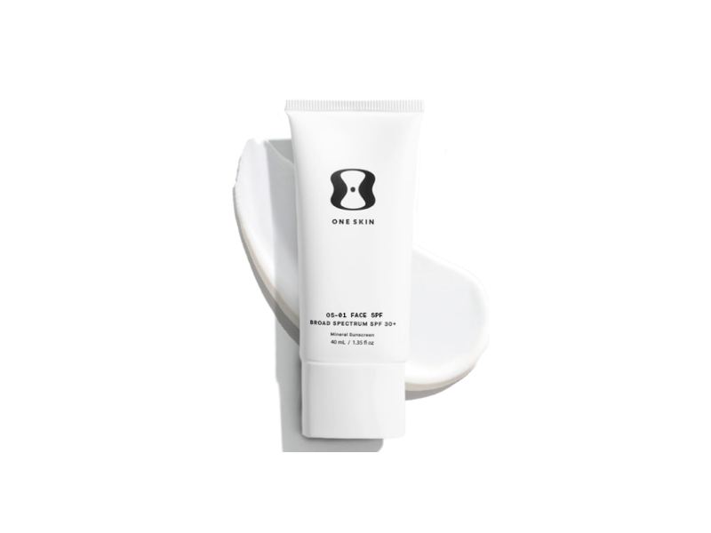 OneSkin OS-01 Face Mineral Sunscreen, Untinted, SPF 30+ PA+++, 1.35 fl oz/40 mL