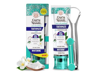 Guru Nanda Whitening Toothpaste, Hydroxyapatite & Neem, 4.2 fl oz/119 g