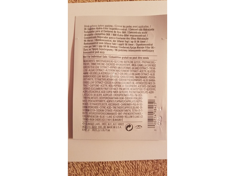 Clinique Moisture Surge Eye 96-Hour Hydro Filler Concentrate, 0.5 fl oz/15 mL