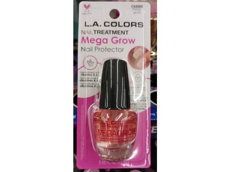 L.A. Colors Nail Treatment, Mega Grow, C62253, 0.44 fl oz/13 mL