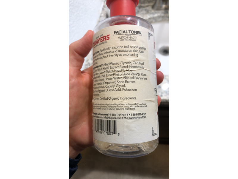 Thayers Astringent, Witch Hazel, Lemon, 12 fl oz/355 mL