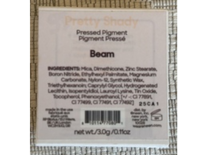 Neen Pretty Shady Pressed Pigment, Beam, 0.11 oz/3 g