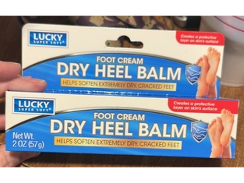 Lucky Super Soft Foot Cream Dry Heel Balm, 2 oz/57 g