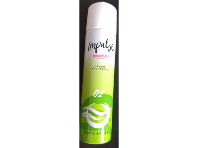 Impulse Throwback Body Spray, Lemon & Freesia, 75 mL