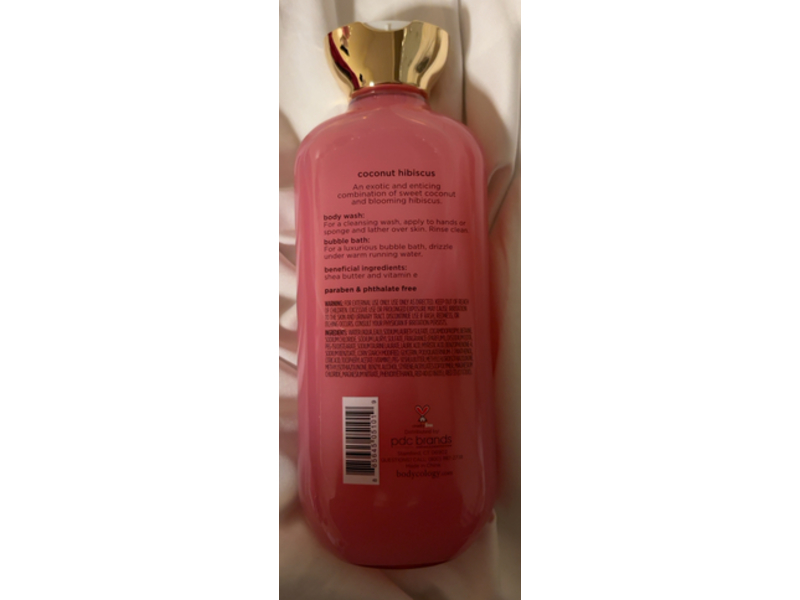 Bodycology 2 In 1 Body Wash & Bubble Bath, Coconut Hibiscus,16 fl oz/473 mL
